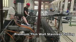 Tabung stainless dilas dengan ketebalan tipis